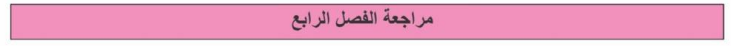 مراجعة الفصل الرابع